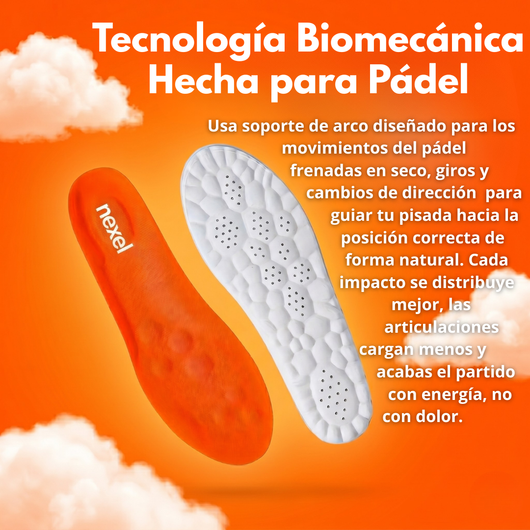 Nexel™ Plantillas con Absorción de Impacto